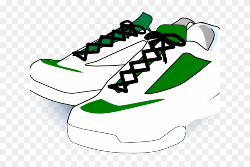 Hood Clipart Shoe - Line Art Tennis Shoes #1438577