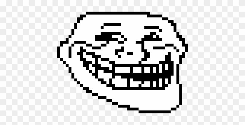 Troll Face - Trollface Pixel Art Minecraft #1438816