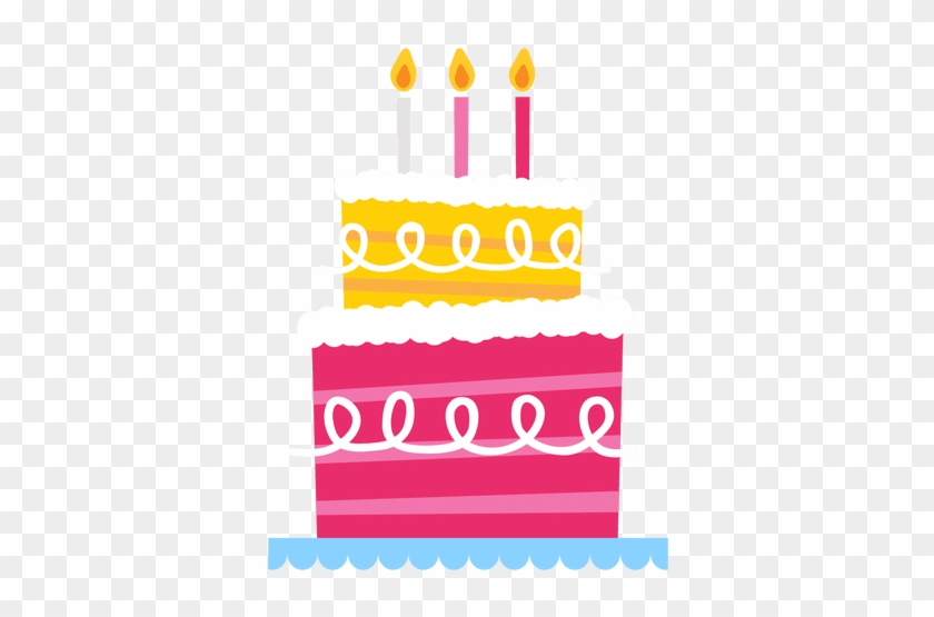 Clipart Transparent Library Pink Birthday Transparent - Torta De Cumpleaños Png #1438920