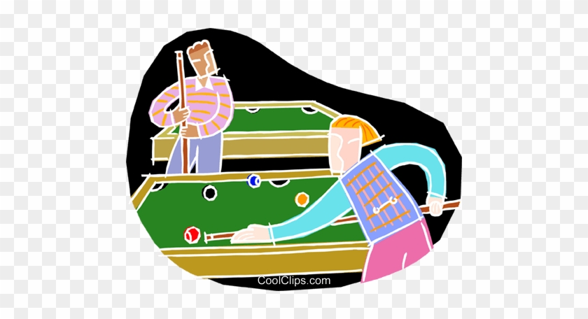 People Playing Pool Royalty Free Vector Clip Art Illustration - People Playing Pool Royalty Free Vector Clip Art Illustration #1439408