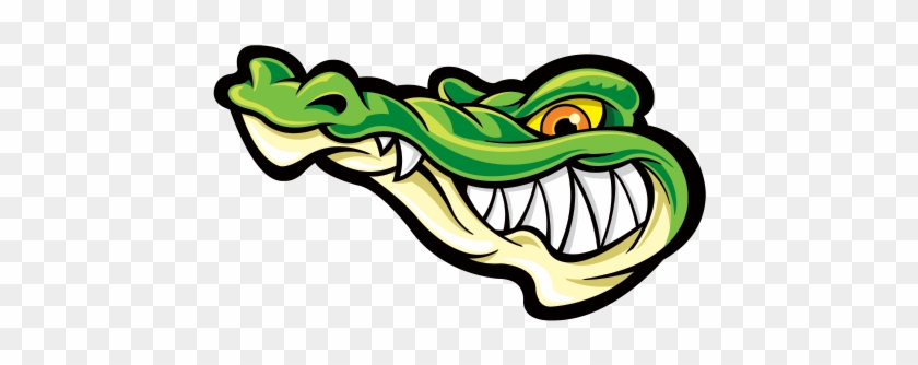 Printed Vinyl Stickers Factory - Vinyl Stickers Decals Gator Alligator Head Garage Home #1439417