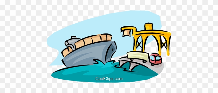 Ocean Transport Royalty Free Vector Clip Art Illustration - Illustration #1439446