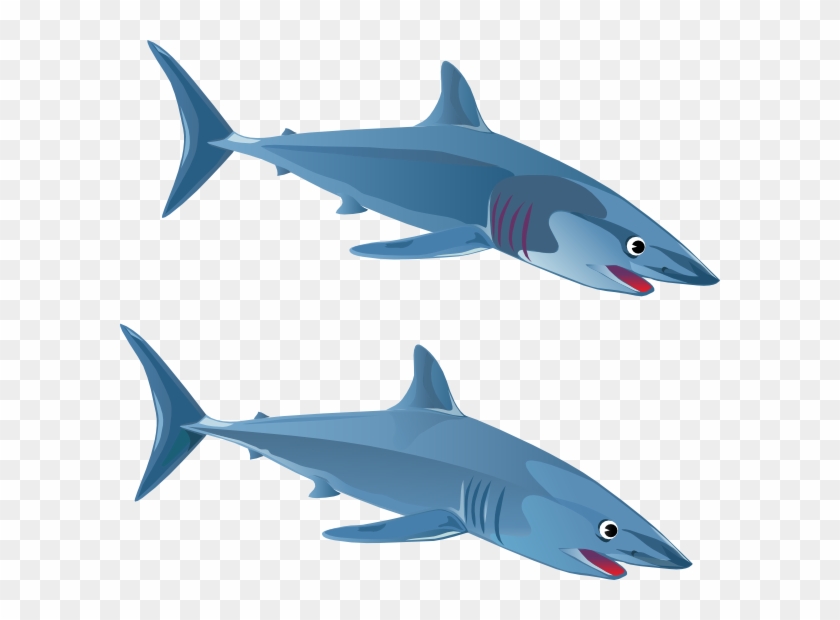 Free Shark Images Download On Clipart Library - Two Sharks Clipart #1439451