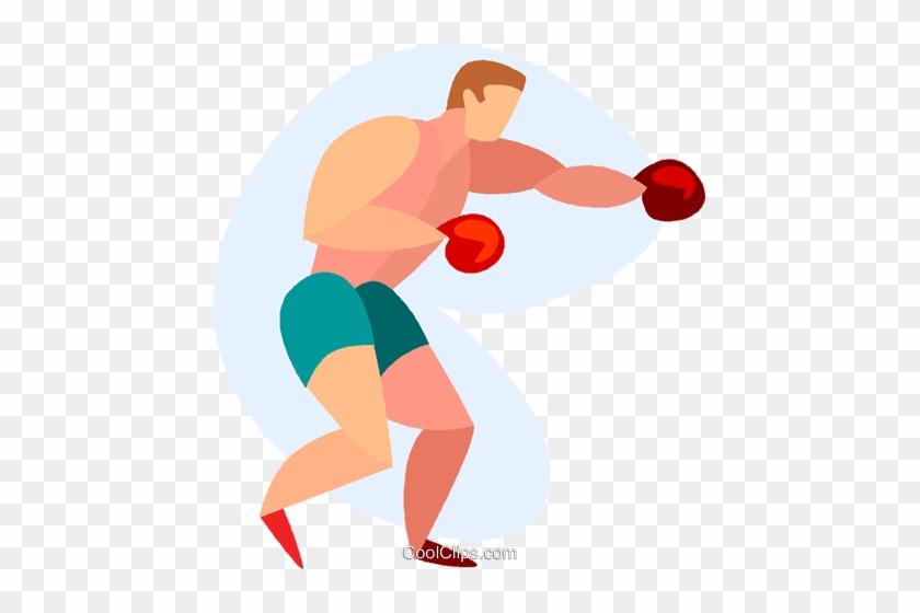Boxer Sparring Royalty Free Vector Clip Art Illustration - Clip Art #1439574