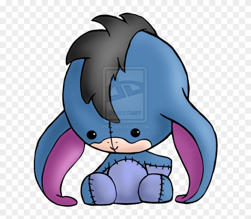 Eeyore By Gummi-zombie On Deviantart - Easy Cute Winnie The Pooh Drawings #1439605