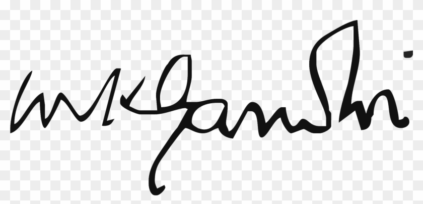 Gandi Signature - Mahatma Gandhi Signature #1439695