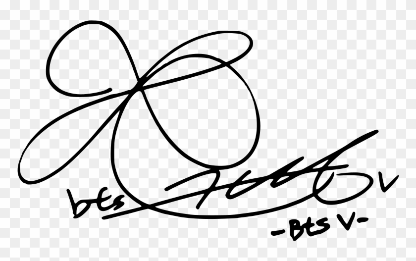 Bts' V Signature - Taehyung Signature Png #1439697