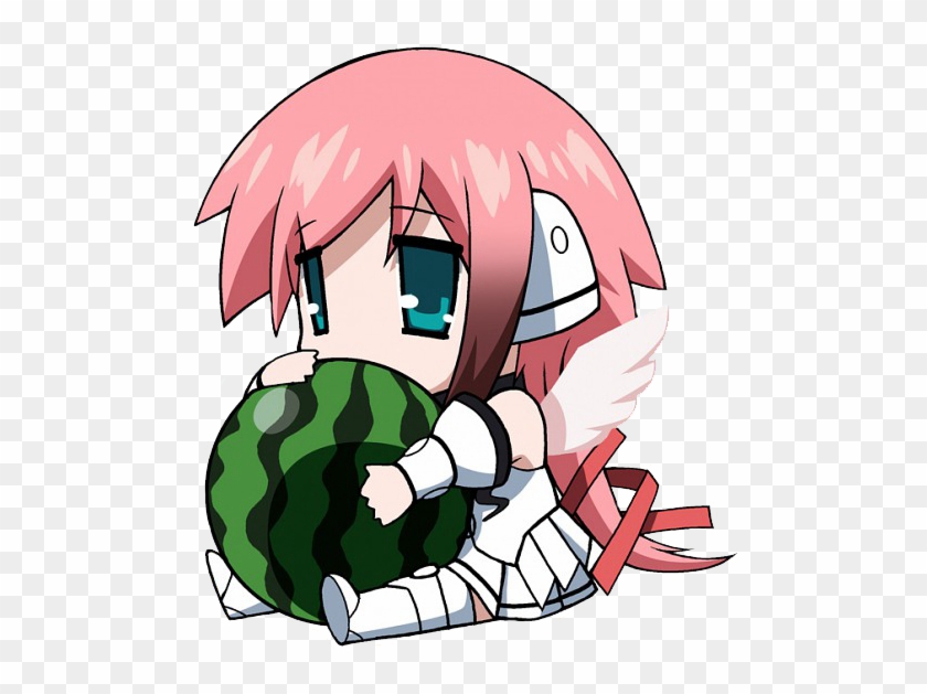 Watermelon Aishiteru Ikaros Awesome - Sora No Otoshimono Ikaros Chibi #1439849