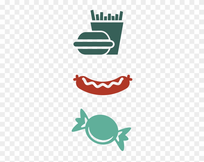 Clip Transparent What Causes Different Forms Of Malnutrition - Burger And Fries Vector Png #1439861