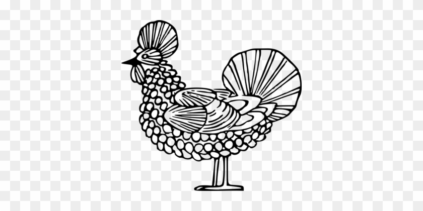 Rooster Chicken Kifaranga Drawing Line Art - Clip Art #1440013