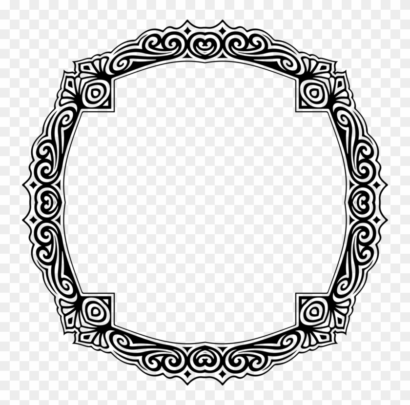 Picture Frames Black And White Ornament - Picture Frame #1440079