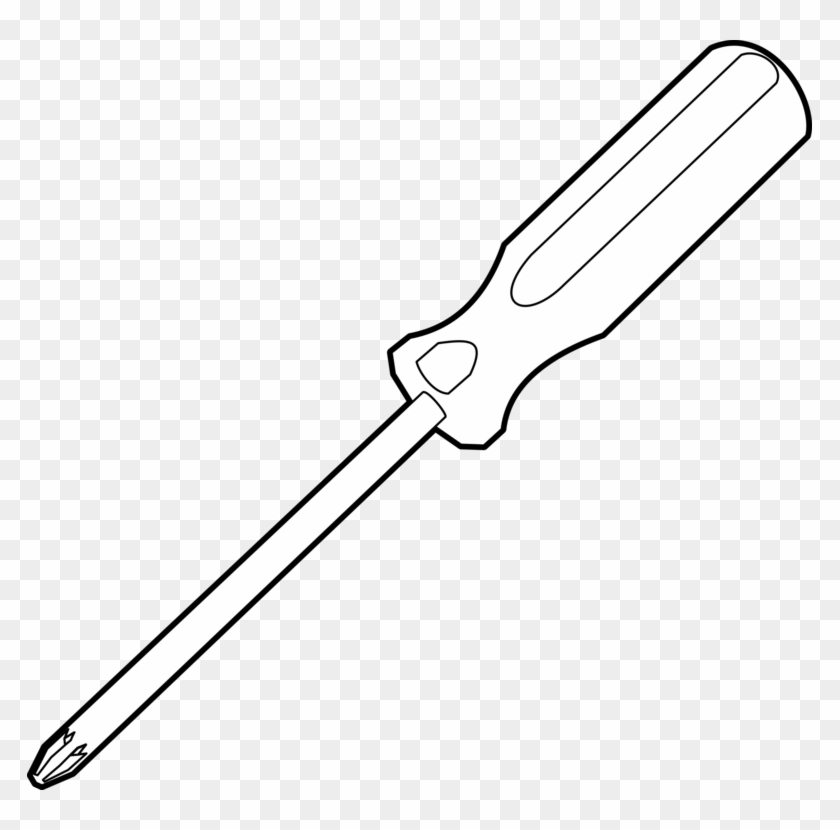 Screwdriver Drawing Nut Driver Screw Gun - Drawing Of Screw Driver #1440082