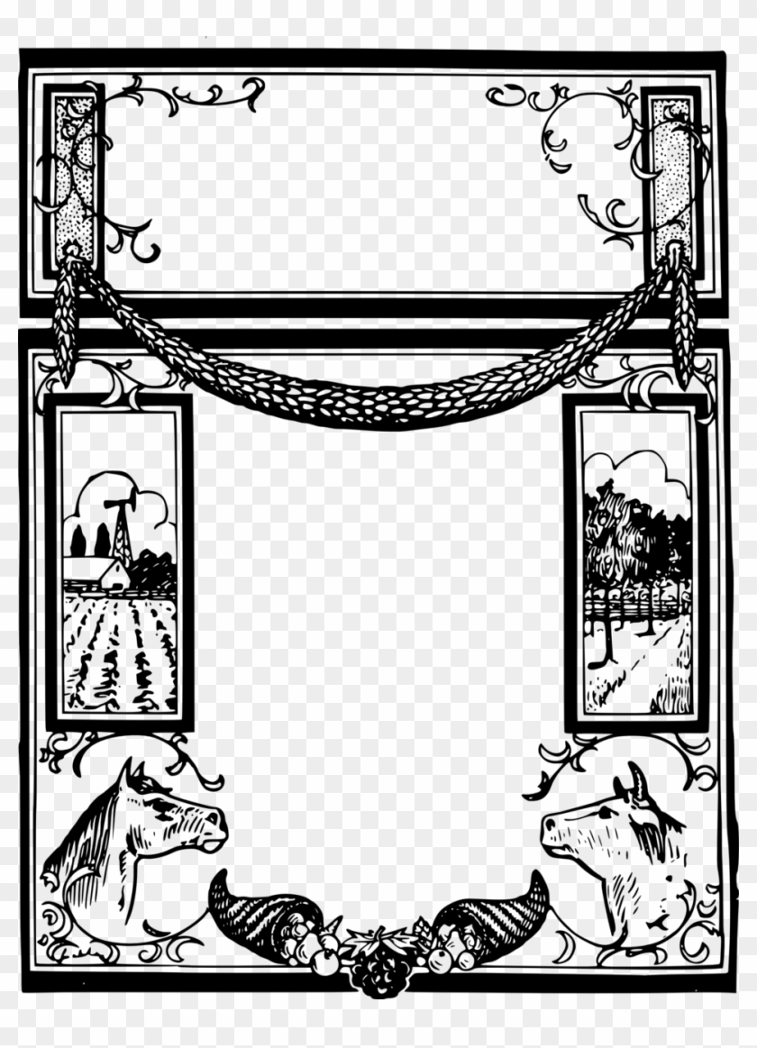 Free Super Decorative Farmer Frame - Illustration #1440091