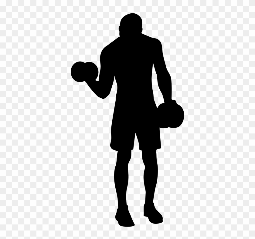 Banner Library Lifting Weights Silhouette At Getdrawings - Person Full Body Silhouette #1440217