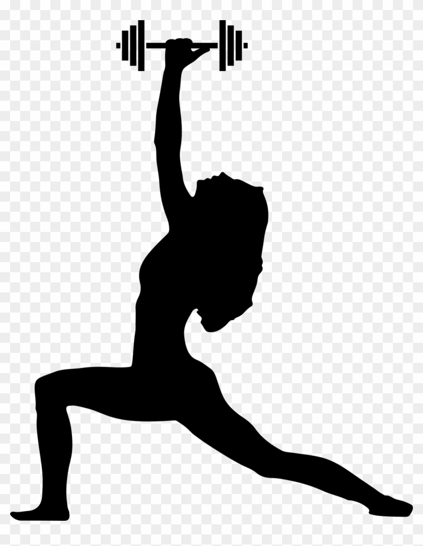 Clip Art And Fitness Fun Music Weights Incorporated - Yoga Silhouette Png #1440224