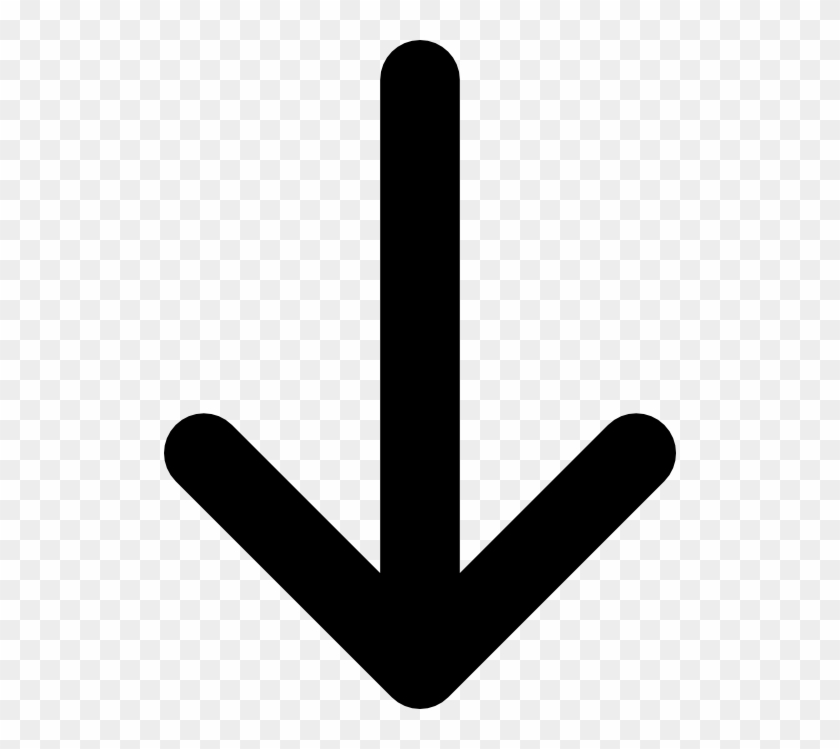 Down Lineal Arrow Free Icon - Arrow Pointing Down Icon #1440276