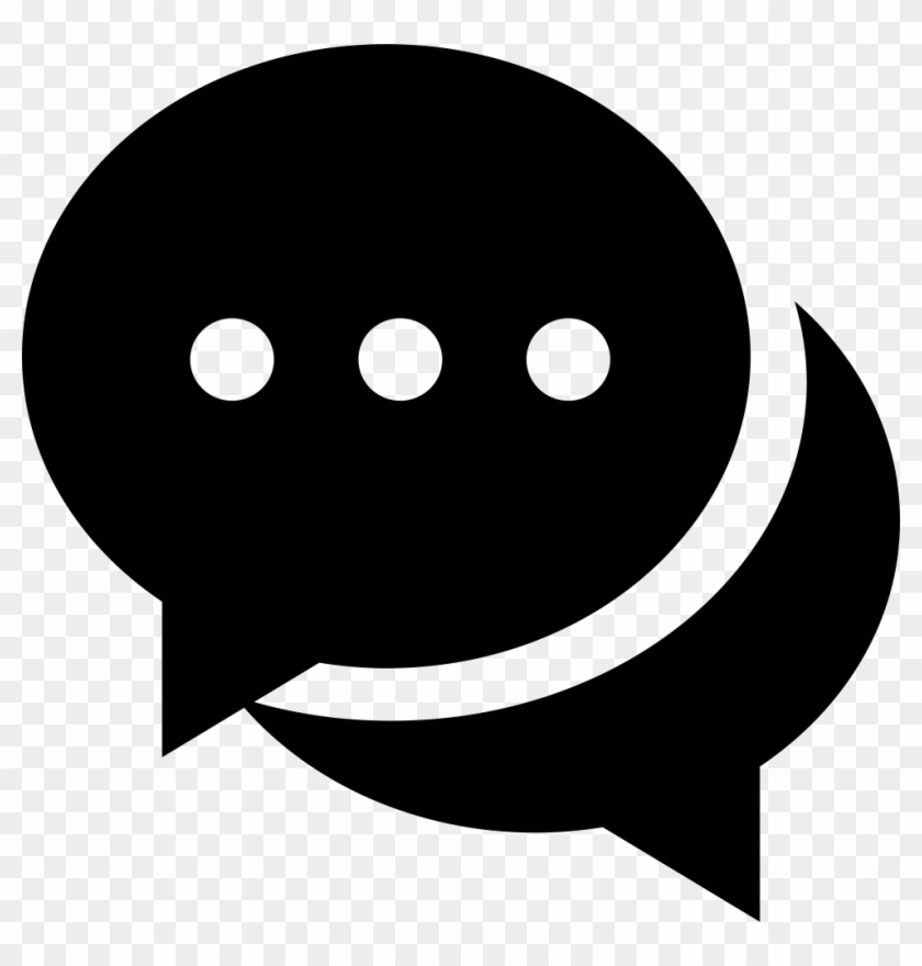 Quotation Clipart Communication Icon - Chat Icon Black #1440279
