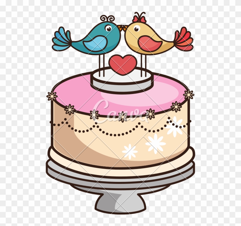 Wedding Cake Married - Wedding Cake Vectorstock Cakes #1440310