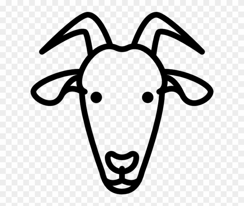 Clip Art Ovelhas De Gado De Cabra Angora Mohair Clip-art - Goat Head Png #1440400