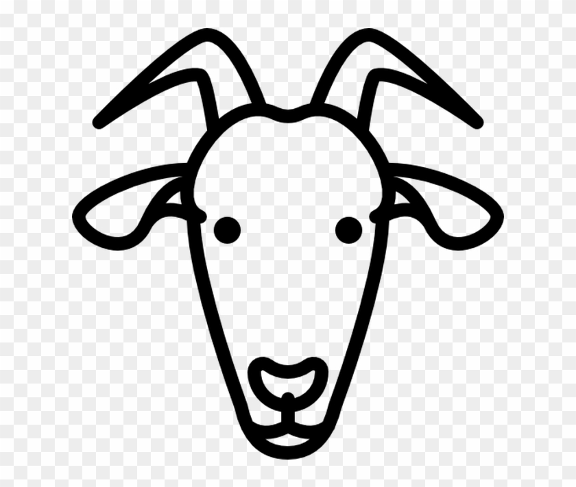 Clip Art Ovelhas De Gado De Cabra Angora Mohair Clip-art - Goat Head Png #1440400