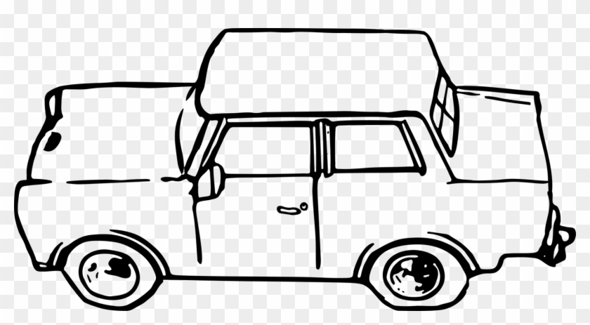 Trabant Car Volkswagen Type 2 Coloring Book Computer - Trabant Clipart #1440457