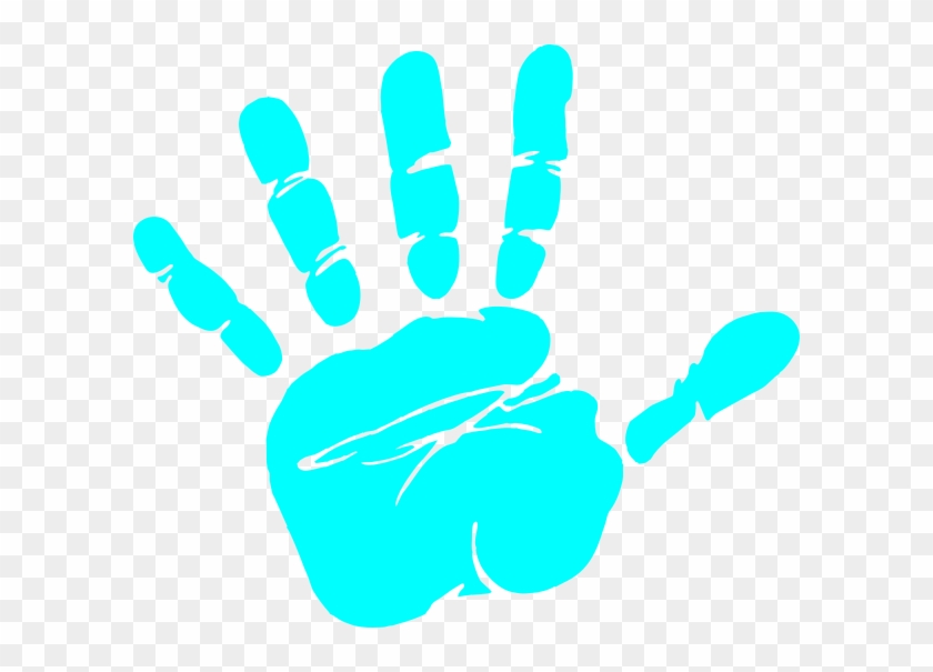 Light Blue Hand Print #1440530