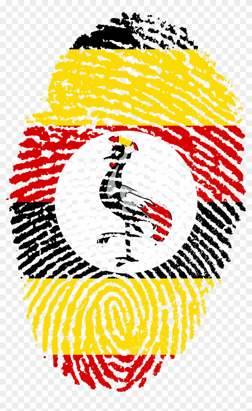 Uganda Flag Fingerprint Country 653059 - Uganda Flag Thumbprint #1440540