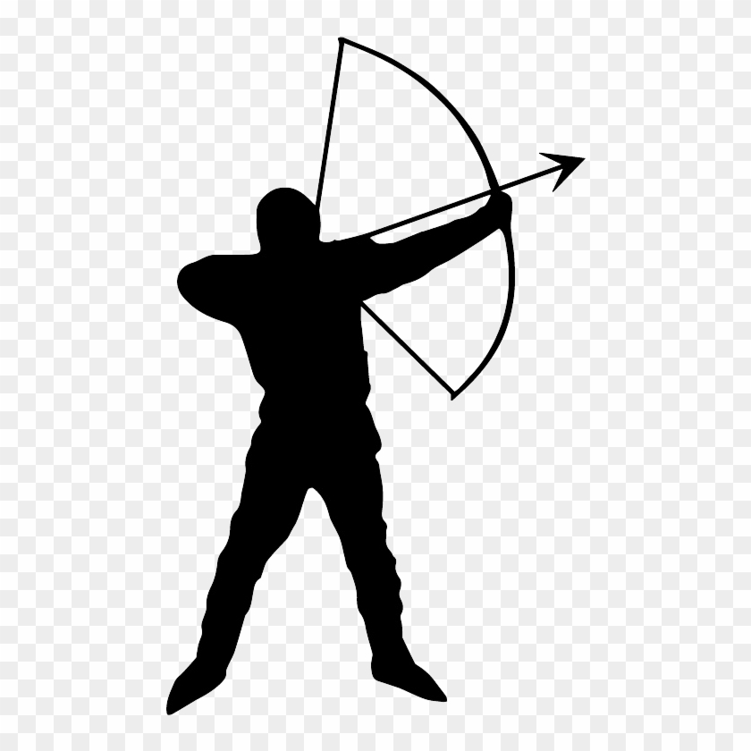 Clip Library Library Archer Clipart Traditional Archery - Archer Silhouette Clip Art #1440611