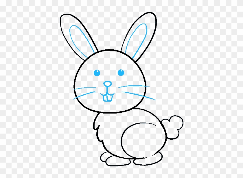 Transparent Countour Drawing Rabbit - Bunny Drawing #1440623