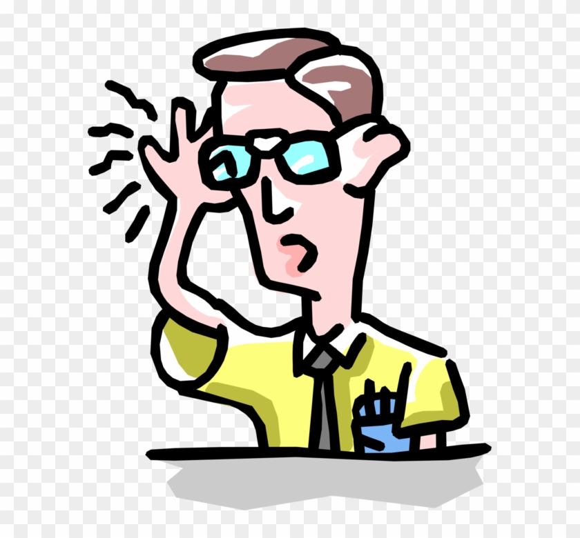 Geek Vector - Mann Mit Brille Clipart #1440670