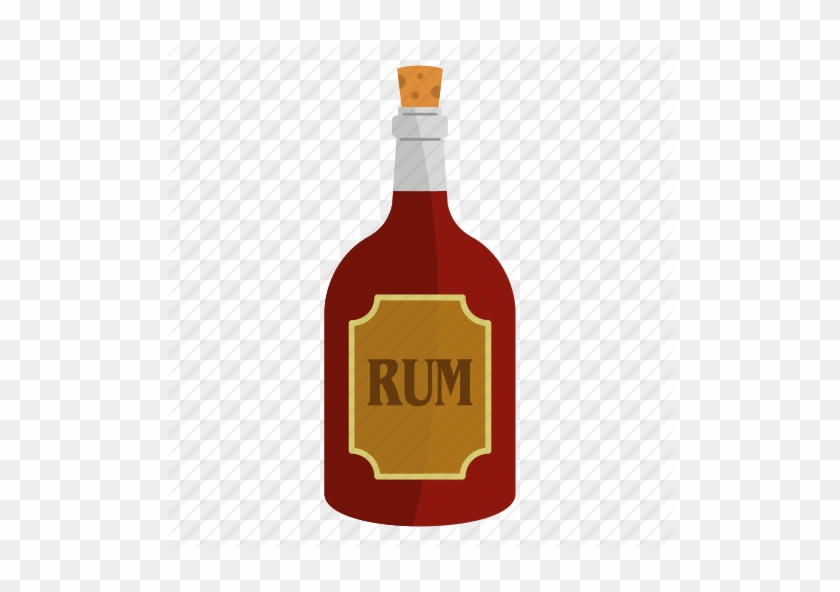 Clipart Black And White Download Alcohol Vector Rum - Bottle Of Rum Png #1440743