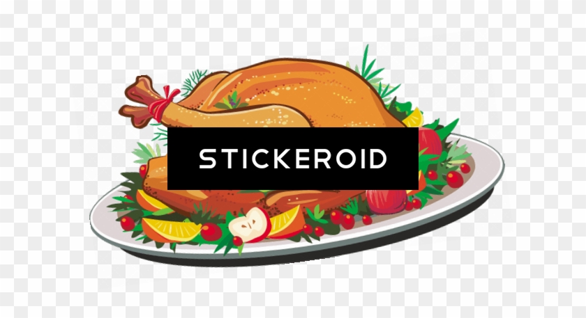 Thanksgiving Roasted Turkey - Thanksgiving Turkey Dinner Clipart #1440868
