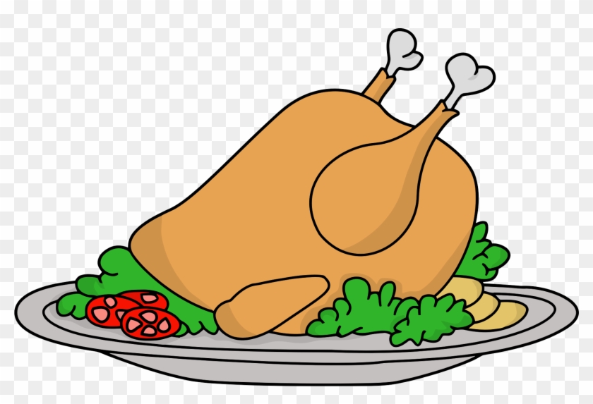 Oven-roasted Turkey On A Platter By Jonathan357 - Turkey On A Platter Clip Art #1440876