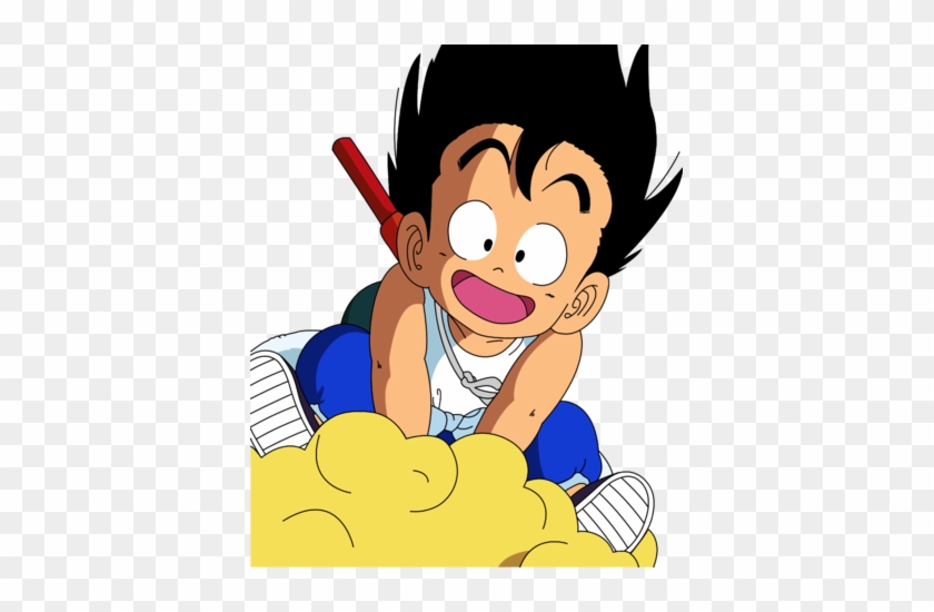 Make This Amazing Design-cute Kid Goku Of Dragon Ball - Kid Goku On Flying Nimbus Png #1441097