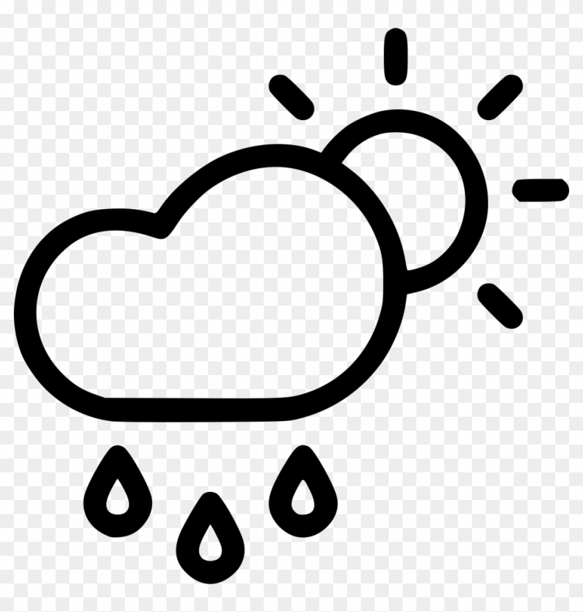 Drizzle Cloud Day Daytime Sun Rainfall Comments - Waking Up Clipart Black And White #1441128