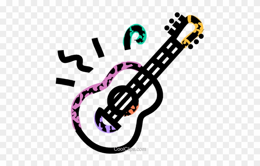 Acoustic Guitar Royalty Free Vector Clip Art Illustration - Sound #1441131