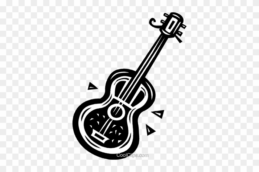 Acoustic Guitar Royalty Free Vector Clip Art Illustration - Rockabye Baby! #1441132