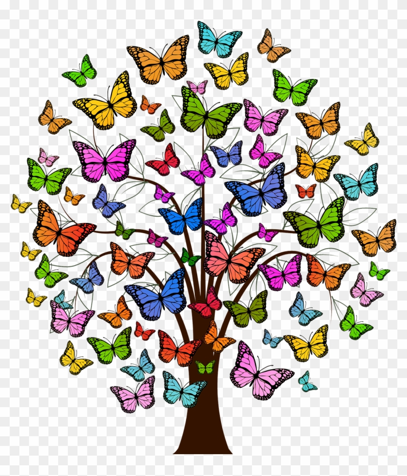 Creating A Meaning-full Workplace - Trees Of Butterflies Colorful #1441213