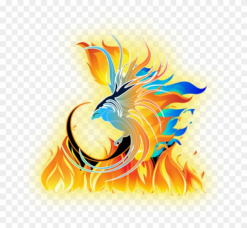 Get Personal Flaming Visualartzi - Flaming Phoenix Transparent #1441358