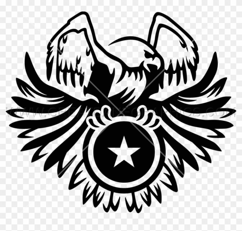 Flag Eagle Wings - Logo Elang Hitam Putih #1441362