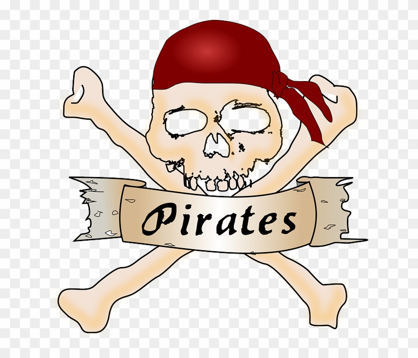 Crossbones, Skull, Pirates, Logo, Skeleton, Horror - East Minico #1441386