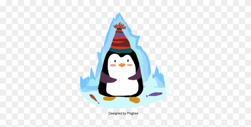 Beautiful Cool Cartoon Cute Hand-painted Animal Penguin, - Cartoon #1441482