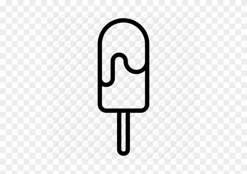 Cold Cream Clipart Ice Pops Ice Cream - Popsicle Coloring Page #1441486