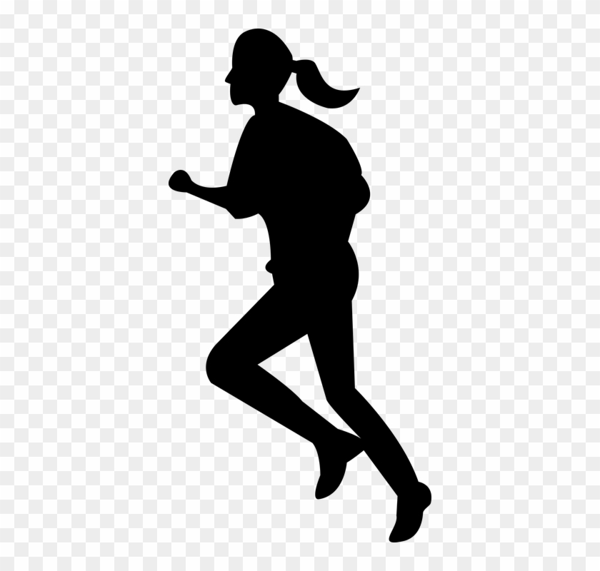 Human, Jogging, Marathon, Person, Running, Silhouette - Shadow Person Running Transparent #1441584