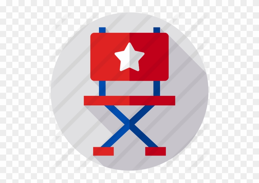 Director Chair Free Icon - Film Director Chair Vector #1441589