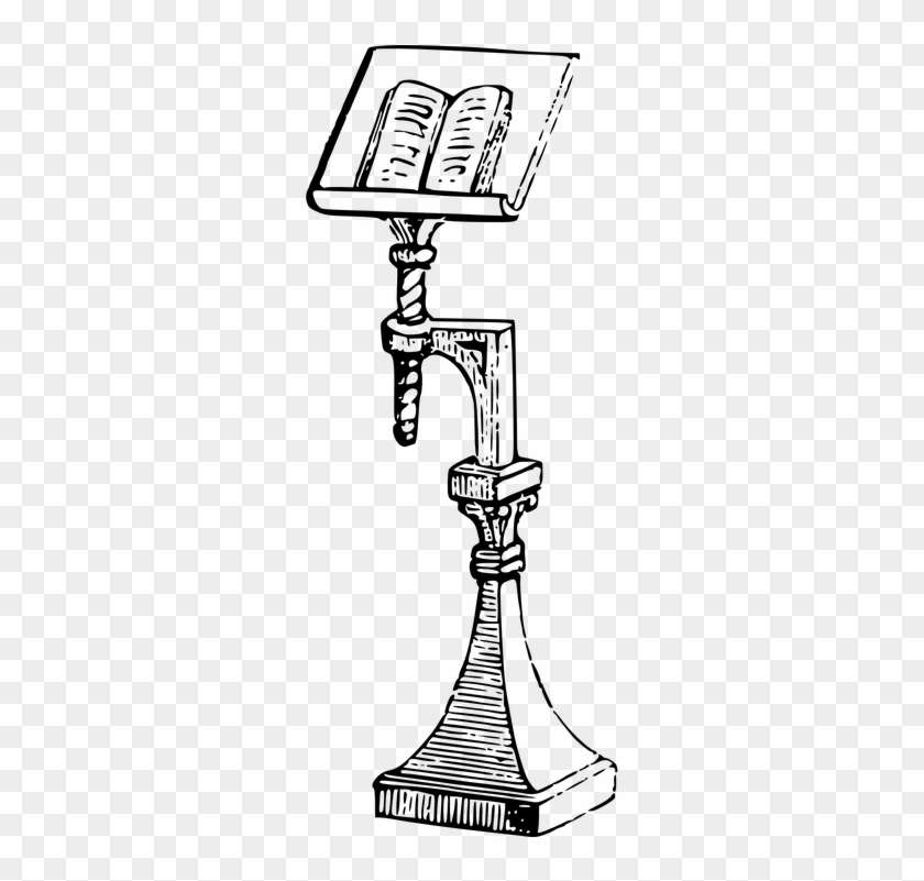 Graphic Free Stock Spotlight Clipart Clip Art - Book Stand Drawing #1441689