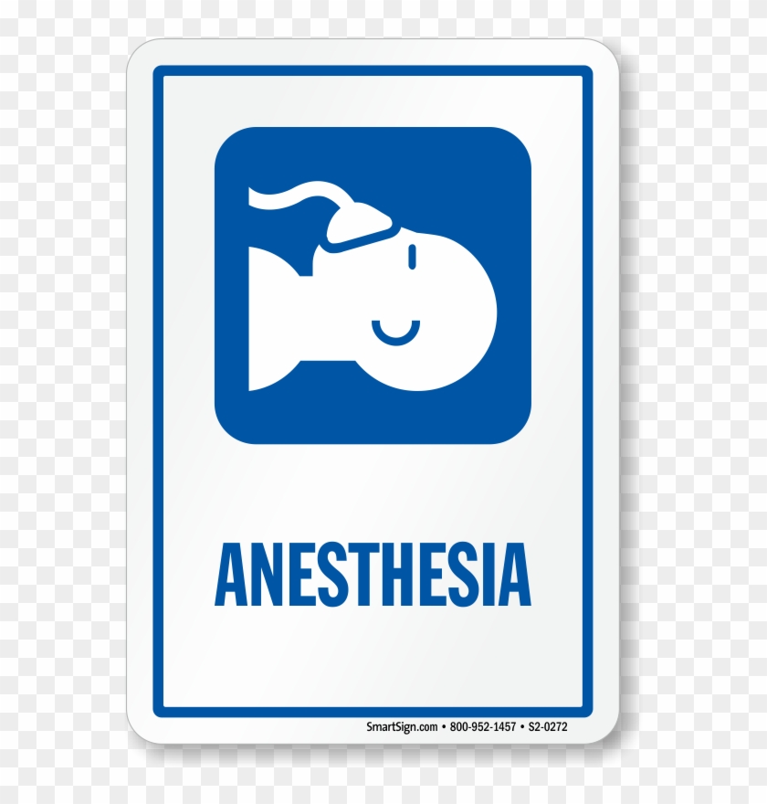 Anesthesia Sign Patient Receiving Anaesthetic Symbol - Information Sign #1441849