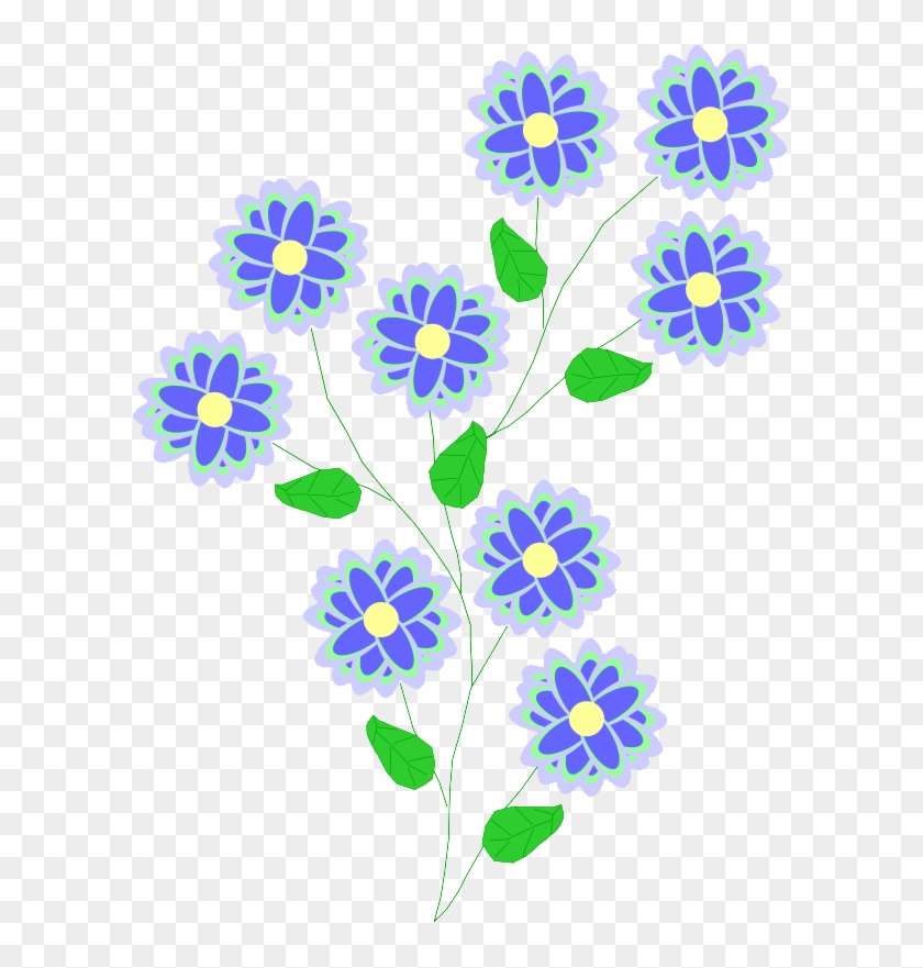 Blue Flower Clip Art #1441852