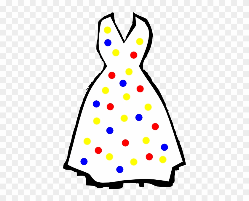 How To Set Use Polka Dots Dress Clipart - Dress #1441860