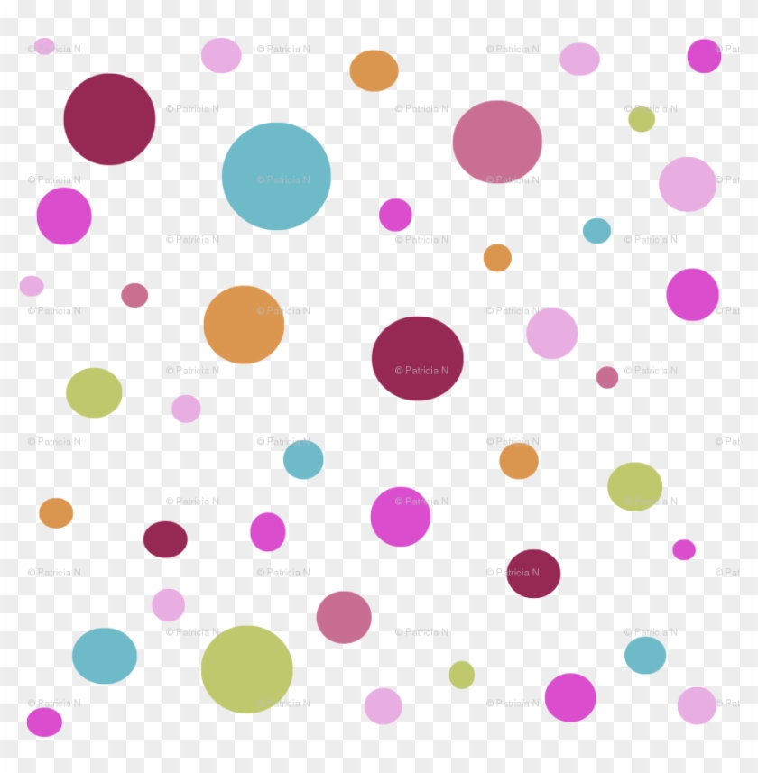 Clip Art Library Whimsical Multi Color Dots Fabric - Color Dots Png #1441864